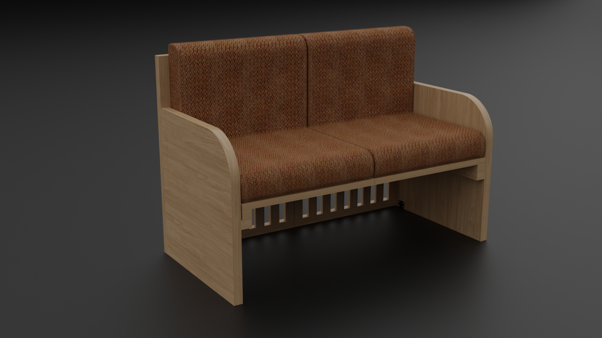 Foldable Sofa, two seater bench